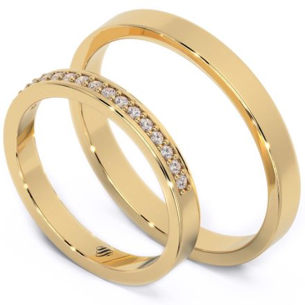 Wedding Rings VA116, Yellow 1